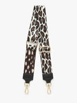 Schouderriem Milano Zwart caviar - CA25LGOB